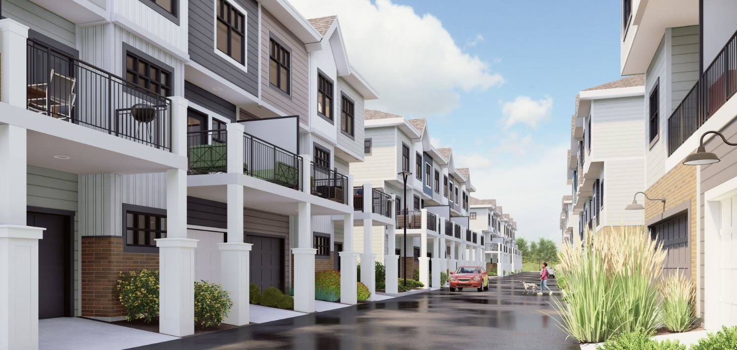 Mahogany townhomes at Park Place